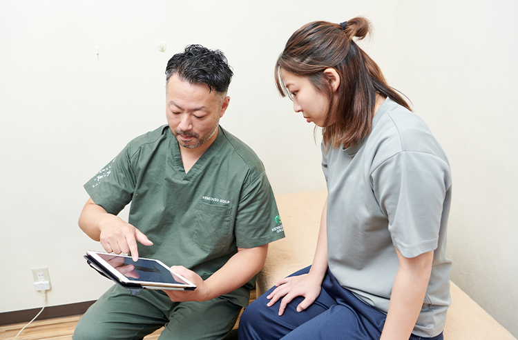 確かな「解剖学的診療」で症状の原因を明確化!